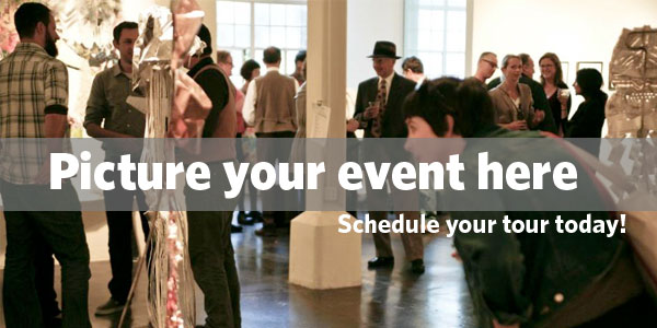 Schedule your tour today with Amanda Curreri, Event Rental Manager, amanda@kala.org