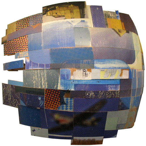 Kit5256, 2010, Mixed Media on Wood, 52x52x12